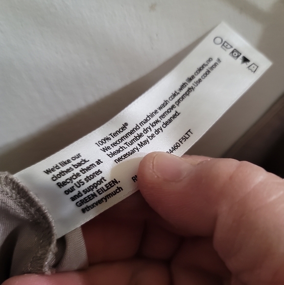 NWT Eileen Fisher Straight Leg Trouser Pants In Beige Medium Neutral Capsule - Picture 5 of 6